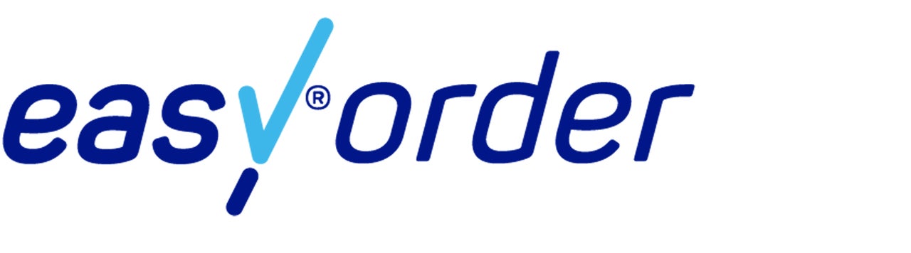 easy order Logo linksbuendig