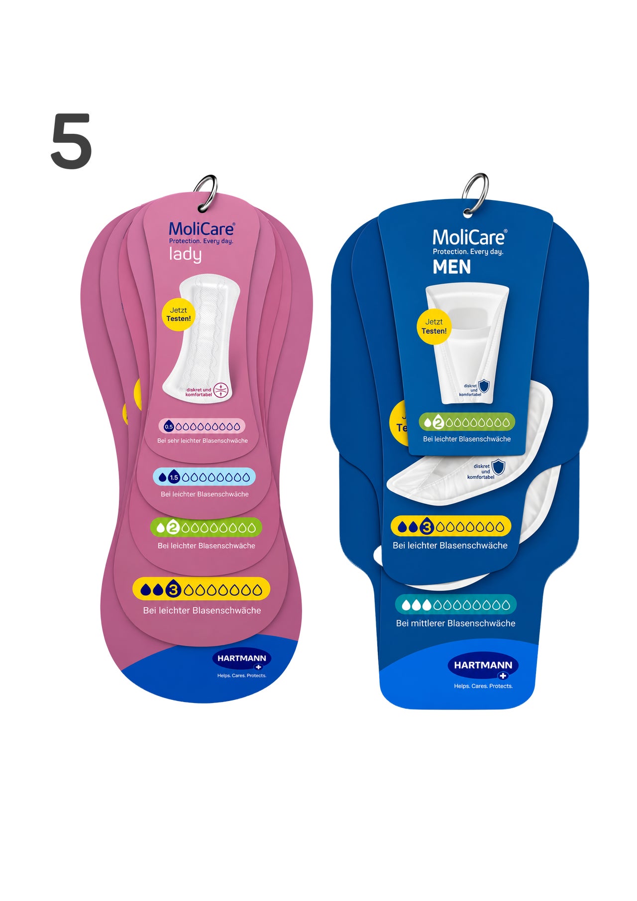 Regalhänger für MoliCare® Produktauswahl
