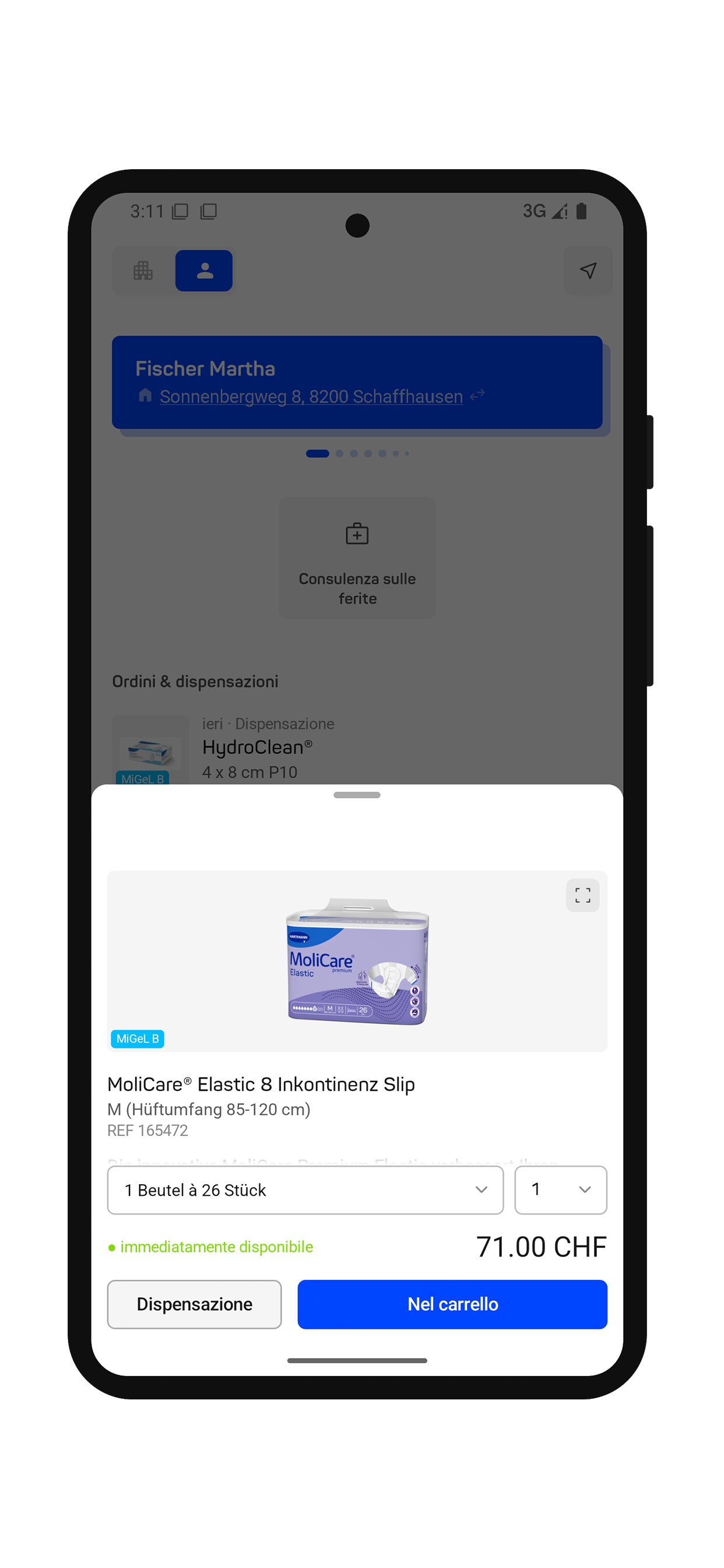 App IT product bottom sheet framed