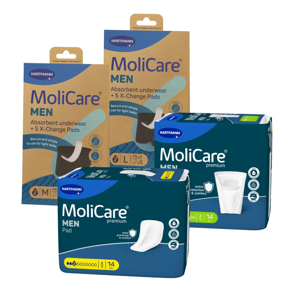 Produits MoliCare® pour l'incontinence légère