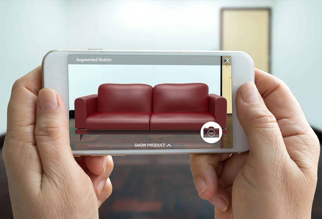 Augmented Reality - Sofa in House