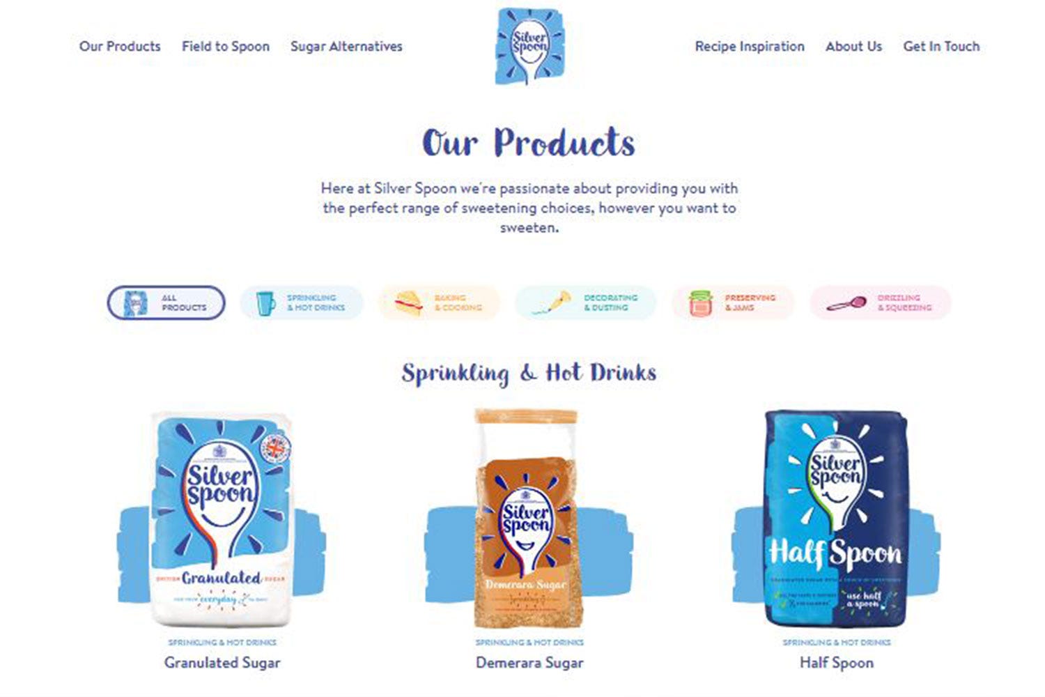 The Silver Spoon Products Screenshot
