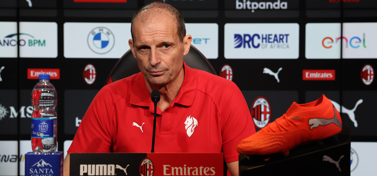 Image for Fiorentina v AC Milan, Serie A Enilive /: Coach Allegri's pre-match press conference