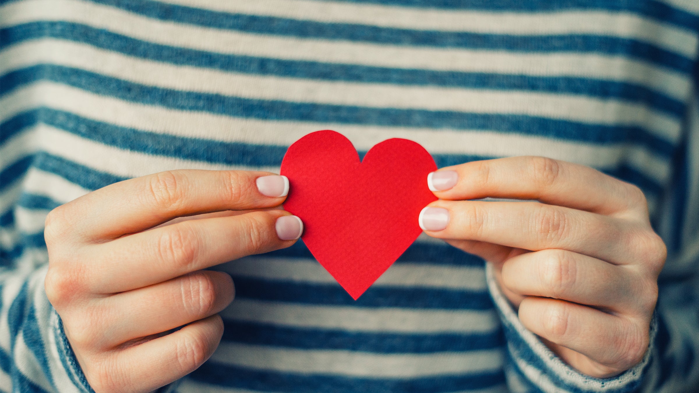 Cut out heart shape