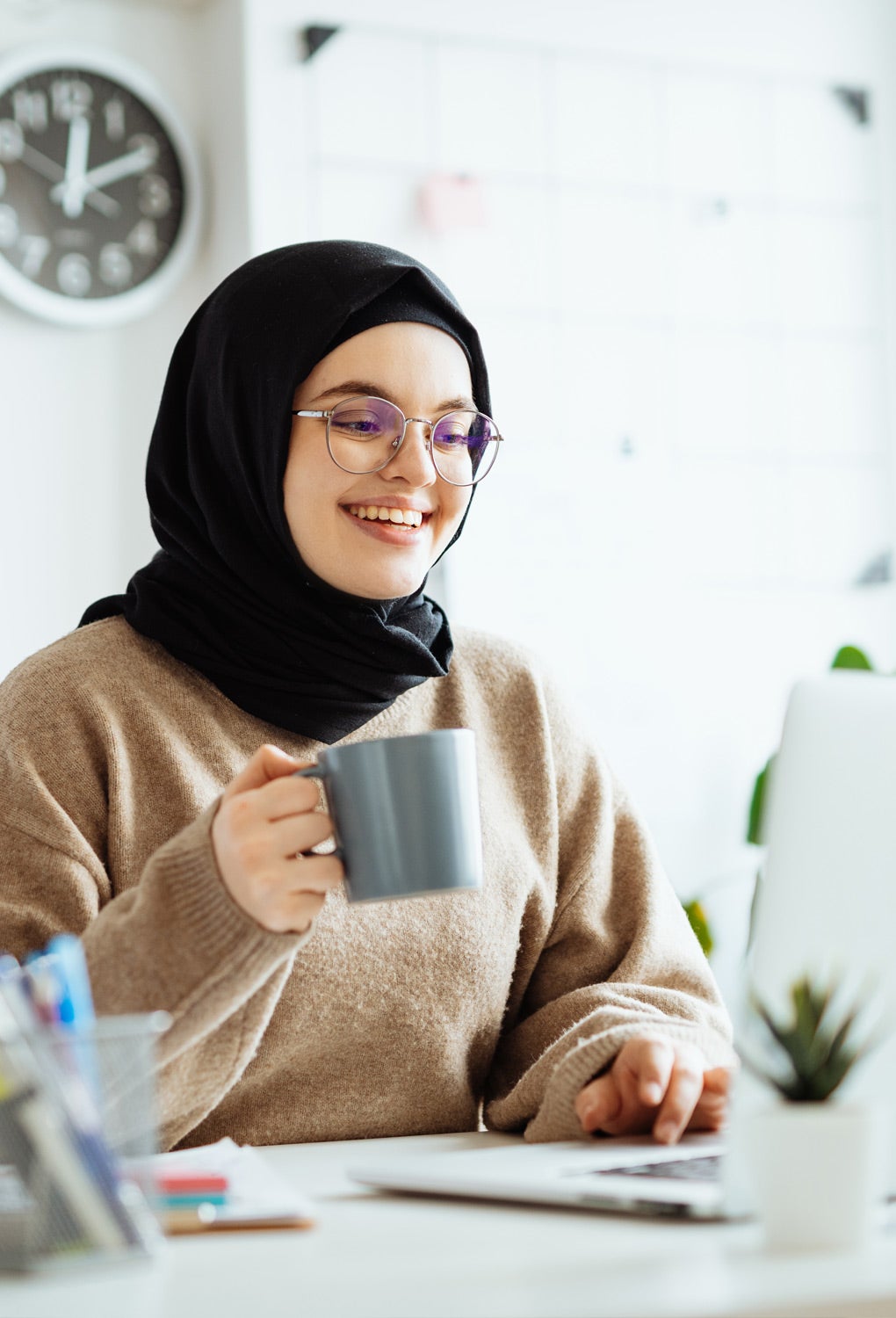 Income Protection employee reading