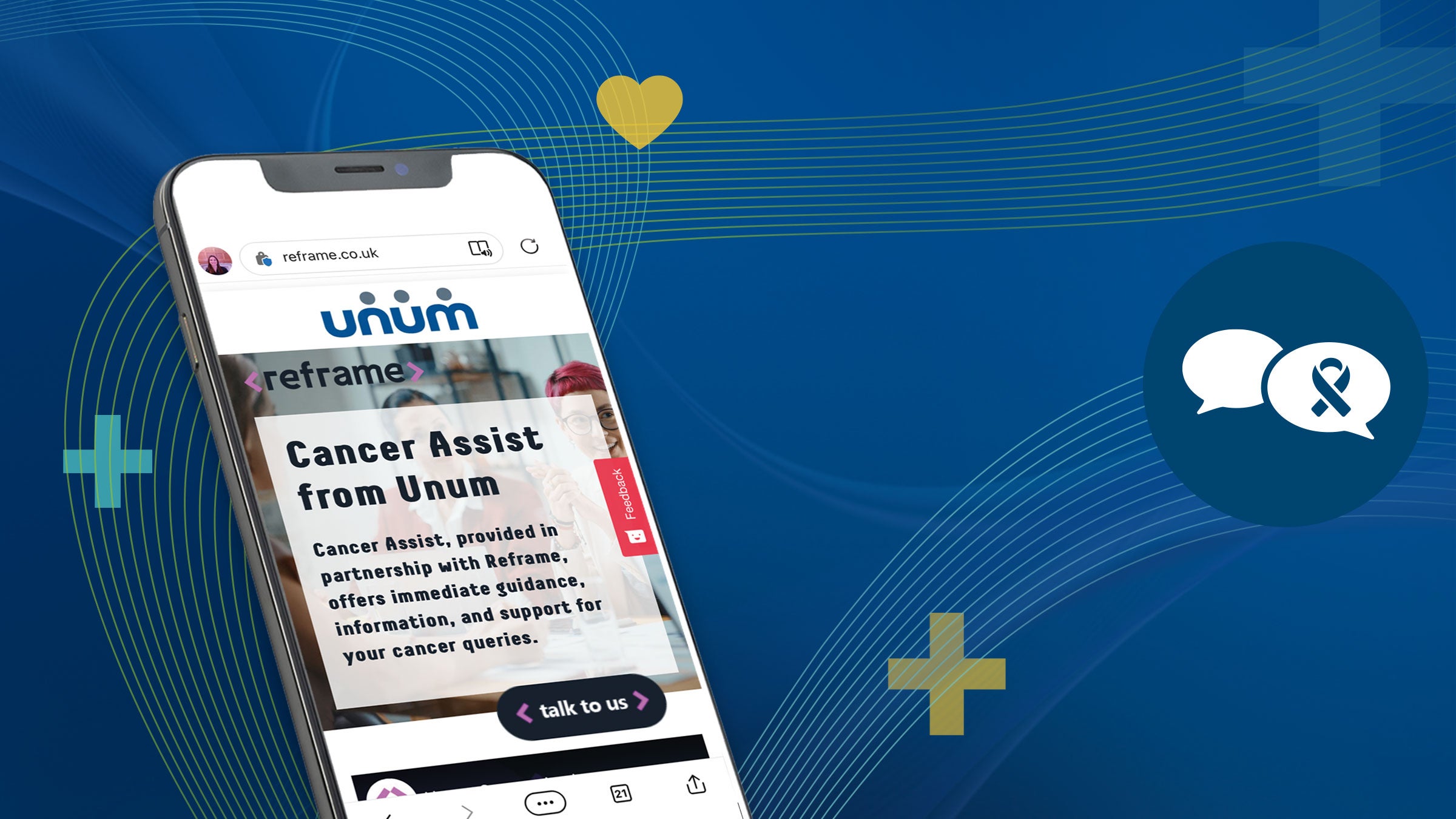 Cancer Assist from Unum integrated in the Help@hand app.