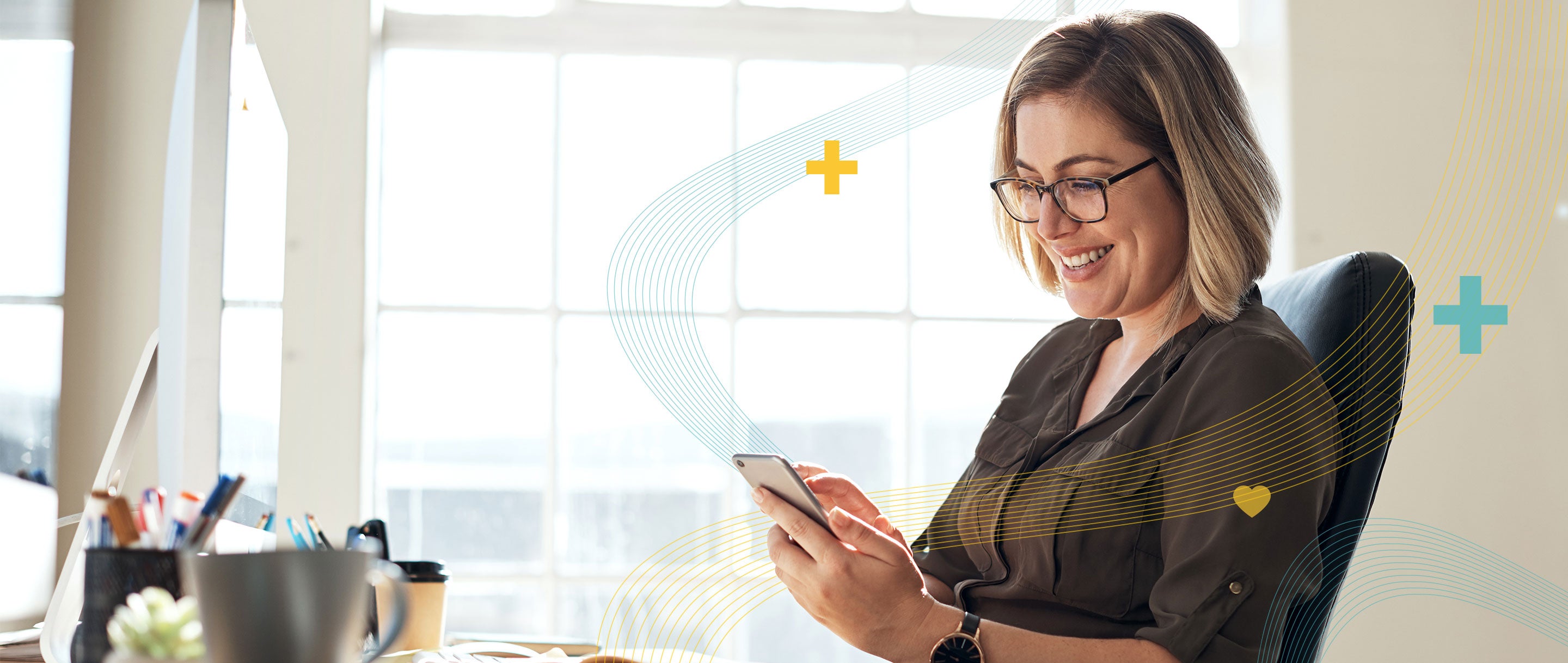 Adviser learning about Unum's Help@hand app, health&wellbeing offering