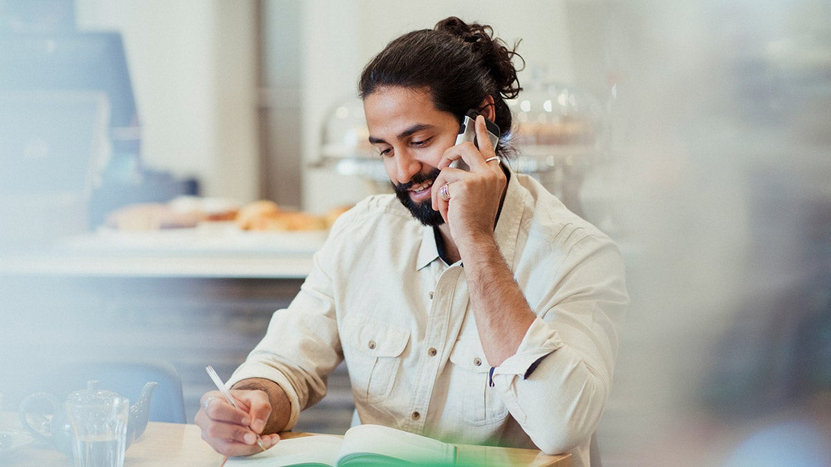 Man on the phone