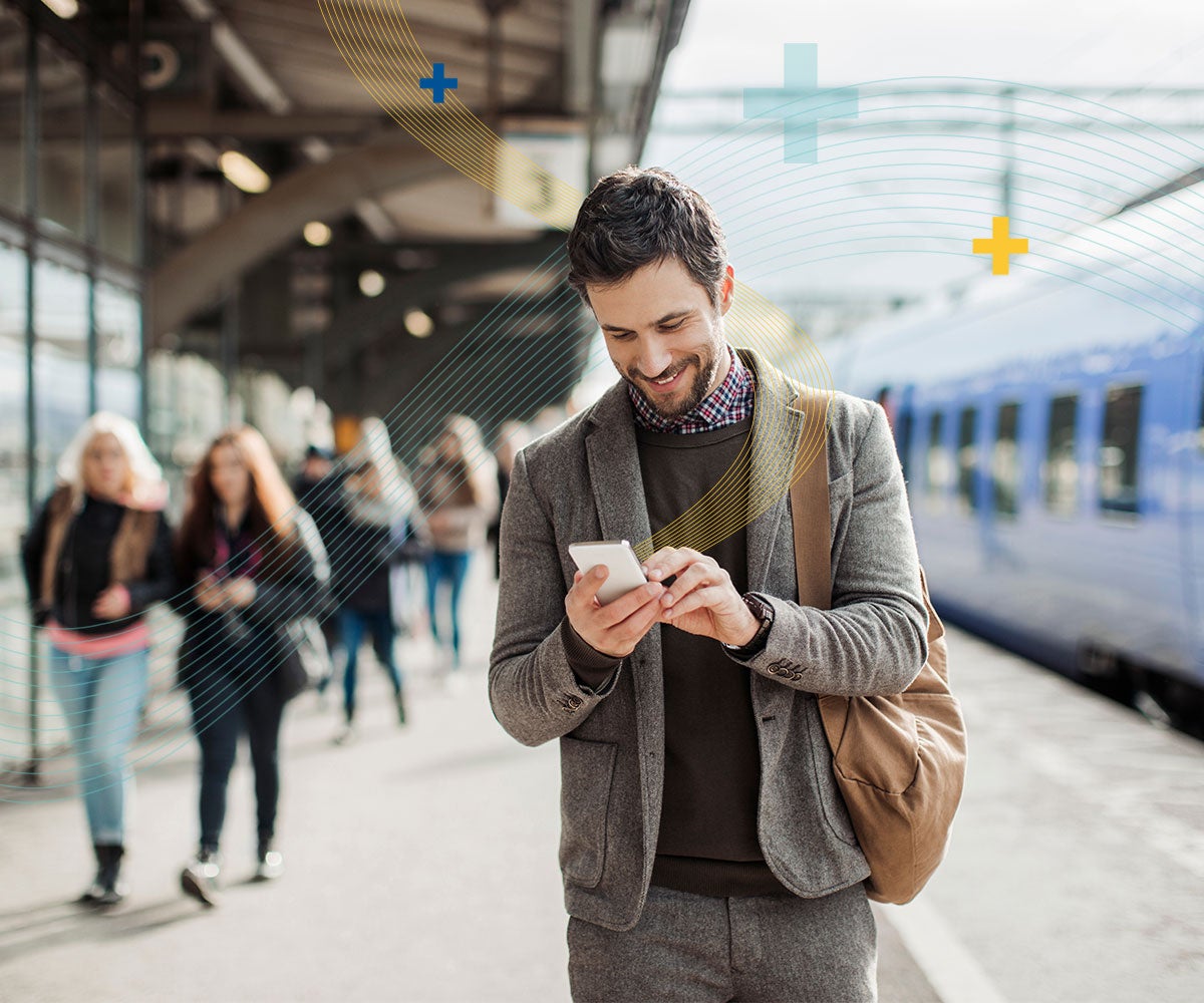 Man on the phone help@hand