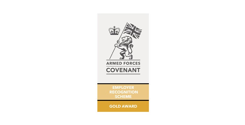 Armed Forces Covenant employer recognition scheme gold award