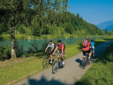 Radfahren am Drauradweg - © Kärnten Werbung, Neumüller Radfahren am Drauradweg - © Kärnten Werbung, Neumüller