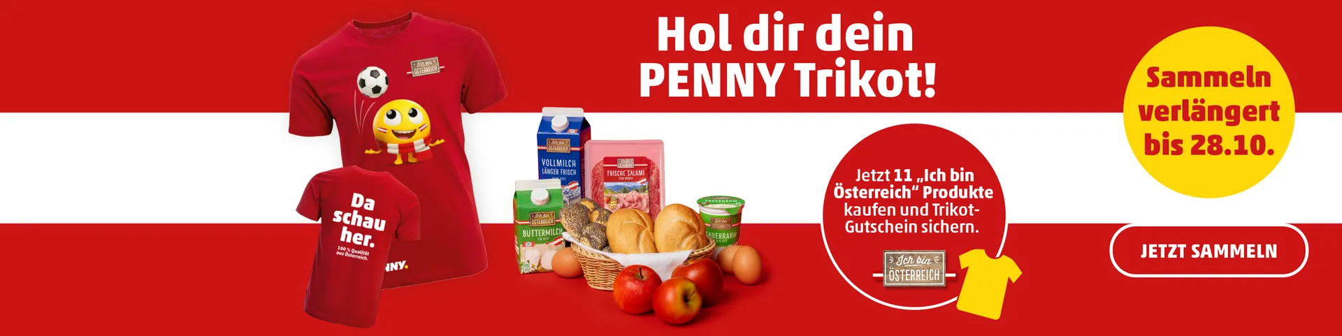 Hol dir dein PENNY Trikot: Sammeln verlängert bis 28.10.