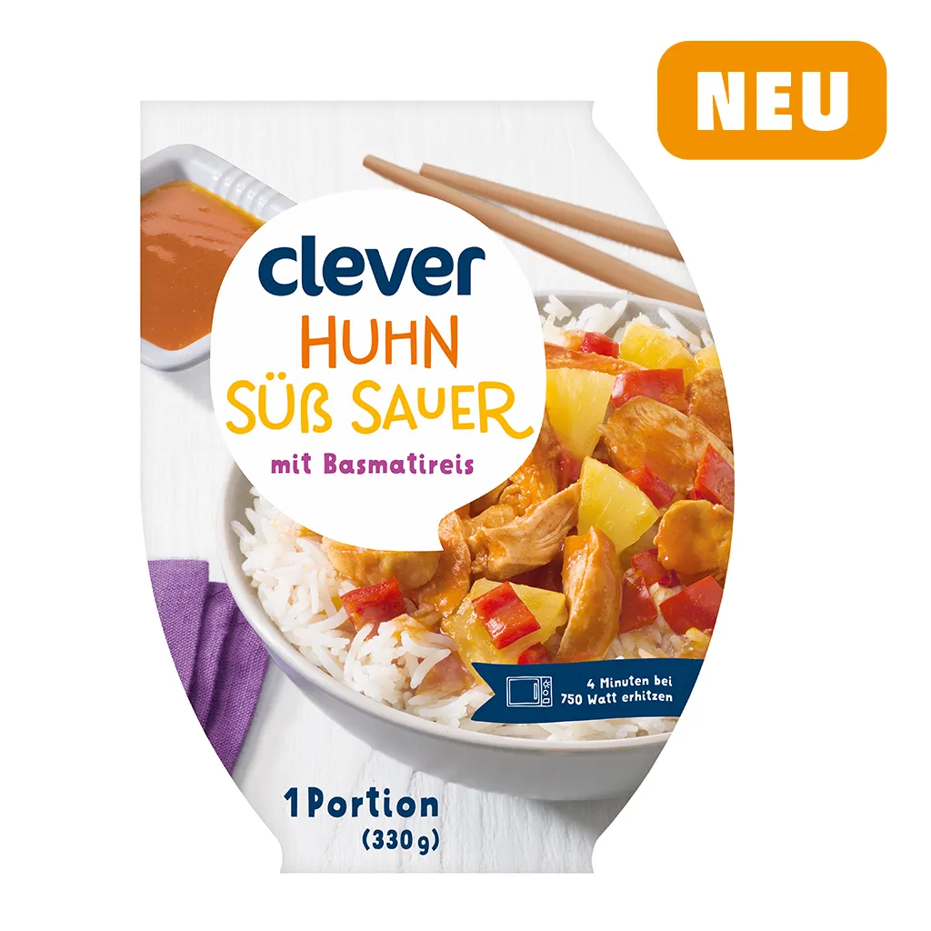 clever Huhn süß-sauer