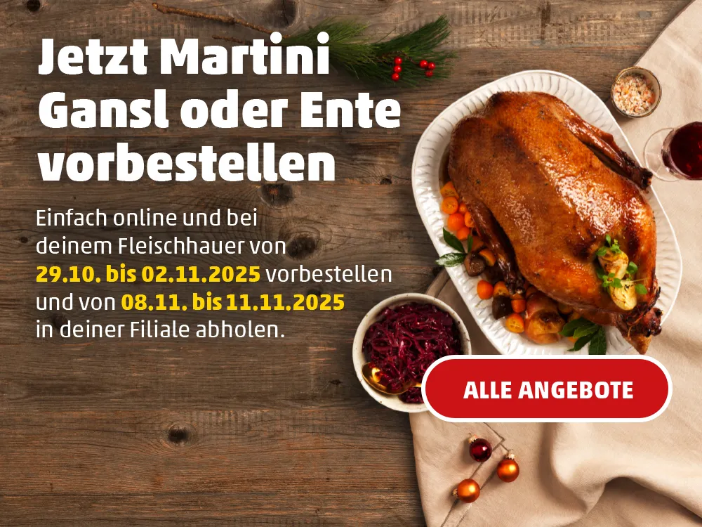 Jetzt Gansl oder Ente vorbestellen bei PENNY