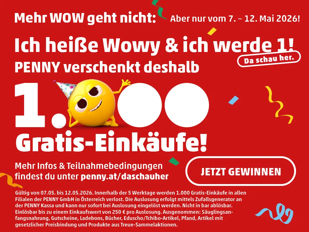 PENNY verschenkt 1.000 Gratis-Einkäufe