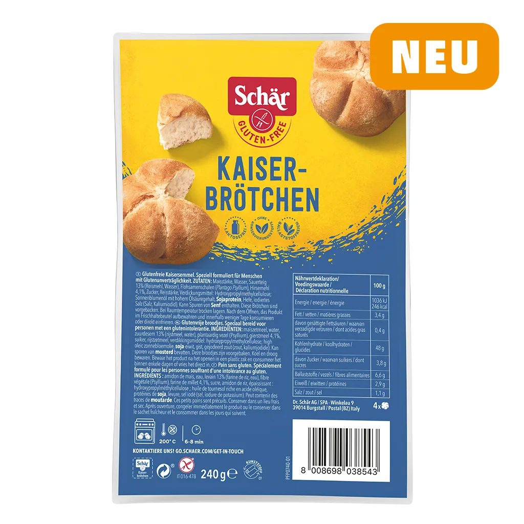 Schär Kaiserbrötchen Glutenfrei