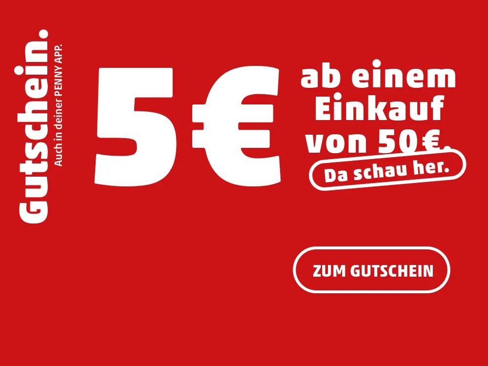 Gutschein 5€ ab einem Einkauf von 50€
