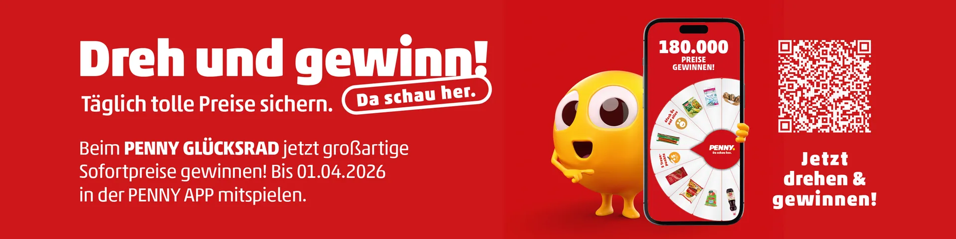 Das PENNY GLÜCKSRAD in der PENNY APP