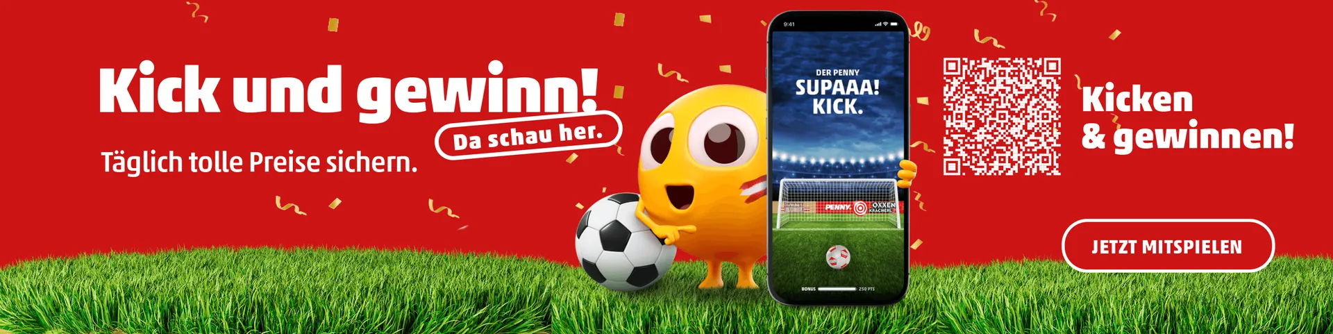 Der PENNY Supaaa! Kick. in der PENNY APP