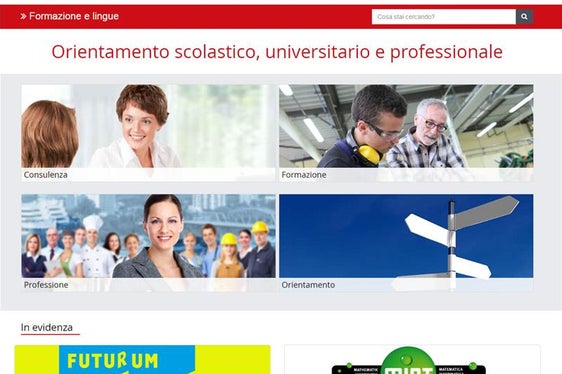 Online le nuove pagine web di orientamento scolastico, universitario e professionale