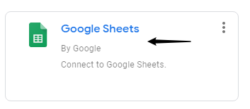 Example image on how to link google sheet to data studio