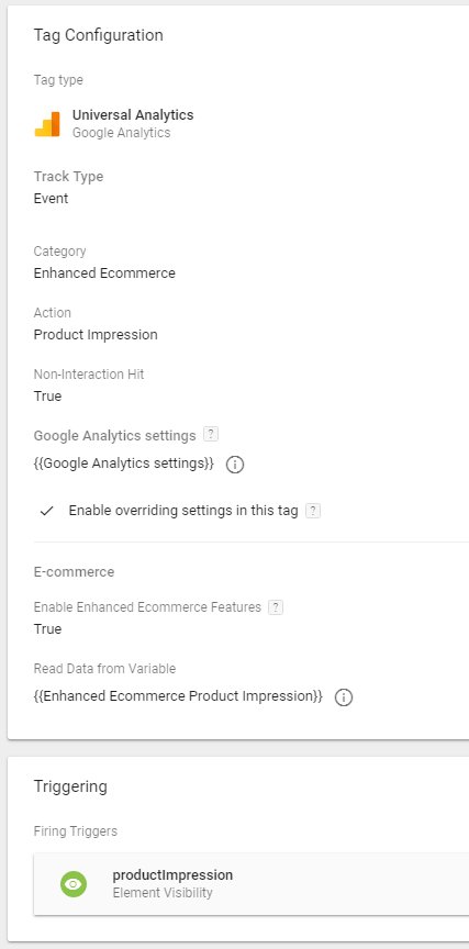 gtm tag manage ecommerce datalayer
