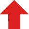 A red arrow pointing up