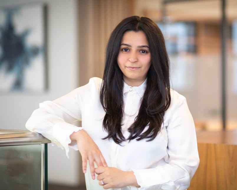 Jenita Riat at HC Group, London. Working within in the Gas, Power and Renewable sector