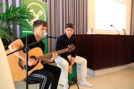 Felix Mahlknecht und Martin Lantschner von der Wirtschaftsfachoberschule Bozen