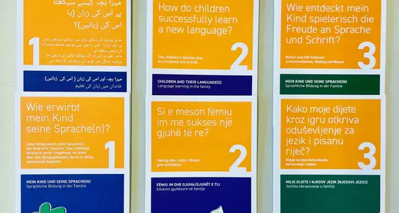 Flyer: Mein Kind und seine Sprache(n)