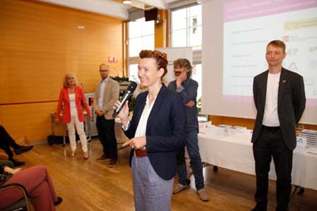 Landesschuldirektorin Sigrun Falkensteiner bei der heutigen Prämierungsfeier (3. Juni)