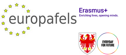 Logo europafels - Erasmus+ - Provinz Bozen