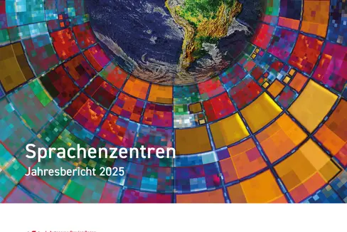 Der Jahresbericht 2025 der Sprachenzentren der Pädagogischen Abteilung der Deutschen Bildungsdirektion ist erschienen. (Quelle Umschlag: Deutsche Bildungsdirektion)