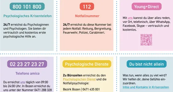 Hilfe holen ist okay − Wir sind da│Plakat A3 zum Ausdrucken