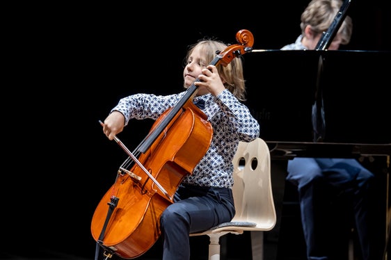 Preisträgerkonzert prima la musica: Julius Oberprantacher; Lehrperson Maria Tutzer, Musikschule Meran / Passeier (Foto: Land Tirol/Kary Sophie)