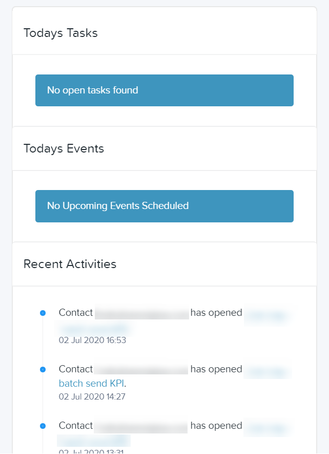 Tasks and events