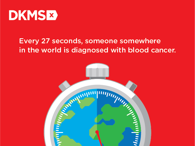 Every 27 seconds, someone somewhere in the world is diagnosed with blood cancer. Every 27 seconds, someone somewhere in the world is diagnosed with blood cancer.