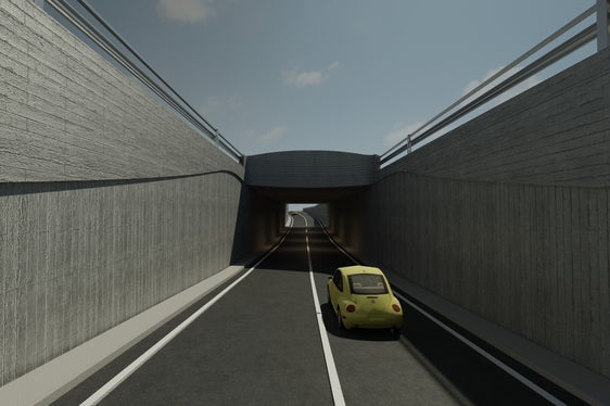 Un rendering del sottopasso previsto in via Einstein. All'Infoday dove si potrà conoscere il progetto da vicino, ci saranno tavoli operativi tematici e la possibilità di porre domande direttamente a tecnici ed esperti. (Foto: USP/Dipartimento Infrastrutture e Mobilità)