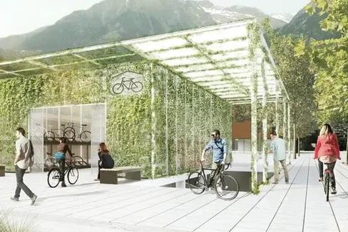 La Giunta provinciale ha approvato il trasferimento al Patrimonio provinciale di tre particelle fondiarie e catastali per la realizzazione del Centro di Mobilità di Merano, infrastruttura centrale per l’integrazione dei sistemi di trasporto pubblico e per il potenziamento della mobilità sostenibile. (rendering: USP/Dipartimento Infrastrutture e Mobilità)