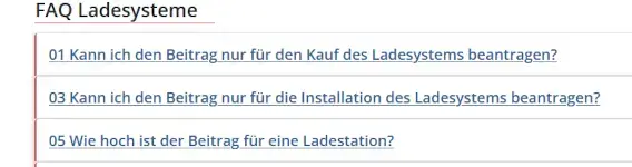 FAQ Ladesysteme