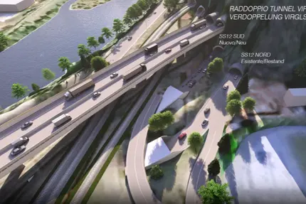L'obiettivo della progettazione è ottimizzare il flusso del traffico nell'area urbana del Virgolo e migliorare il collegamento con la città. (Rendering: Ripartizione Infrastrutture)