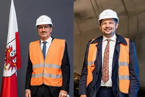 Das Land Südtirol begrüßt die Entscheidung, den Brenner-Nordzulauf im Tiroler Unterinntal weiterhin im Rahmenprogramm der Österreichischen Bundesbahnen (ÖBB) zu belassen und die geplanten Bauarbeiten nicht zu verschieben. Im Bild: Landeshauptmann Arno Kompatscher (links) und Mobilitätslandesrat Daniel Alfreider. (Foto: LPA/Ingo Dejaco)