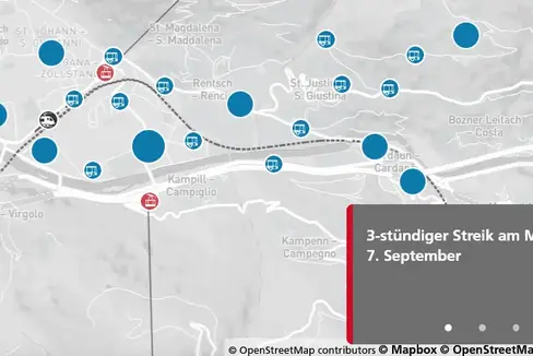 Für Montag, 7. September ist ein 3-stündiger Streik (von 09:00 bis 12:00 Uhr) des Sasa-Personals angekündigt.