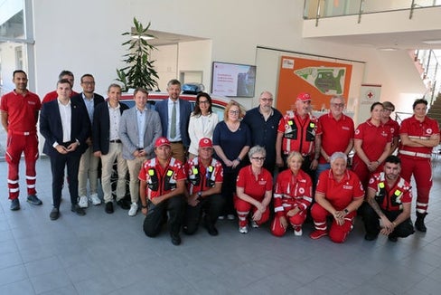 Im Safety Park präsentierten das Rote Kreuz Südtirol und der Safety Park am 18. August ihre Zusammenarbeit für mehr Sicherheit im Straßenverkehr. (Foto: LPA/Ingo Dejaco)