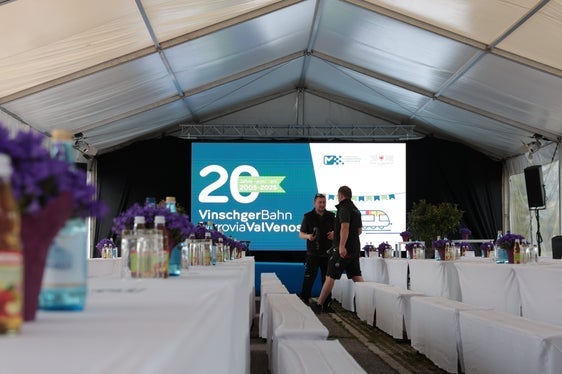 20 Jahre: der Vinschgau feiert seine Bahn. (Foto: Sta/Ivan Brentegani)