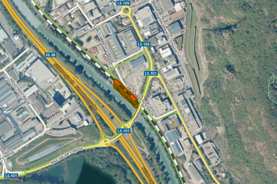 La nuova fermata di Sinigo servirà non solo per i pendolari e gli utenti che utilizzano il treno quotidianamente, ma avrà anche una valenza turistica, per raggiungere, interscambiando con l’autobus, i giardini di Trauttmansdorff. (Immagine: USP/Ufficio Infrastrutture e mobilità sostenibile)