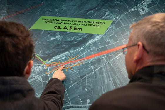 Der neue Infopoint bietet umfassende Informationen zum Brennerbasistunnel und seinen Zulaufstrecken. (Foto: LPA/Fabio Brucculeri)
