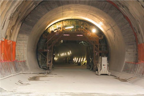 Südportal BBT beim Durchstich 2018 (Foto BBT- Beobachtungsstelle)