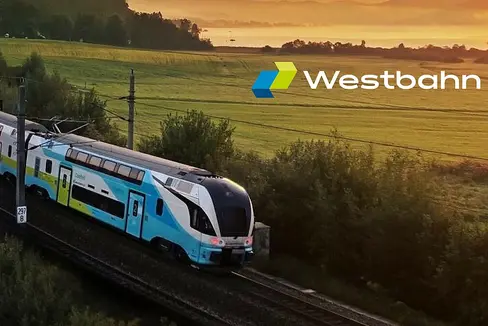 Foto eines Westbahnzuges (Quelle Westbahn)