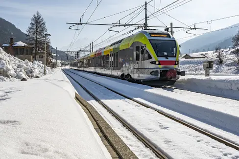 Pustertalbahn im Winter Foto MT/STA
